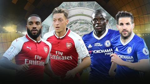 Siêu Cúp Anh: Chelsea và Arsenal cùng soi đội hình
