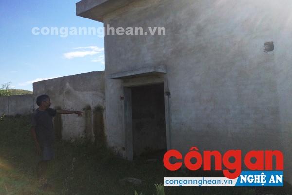 Trạm bơm đang xây dựng dở dang