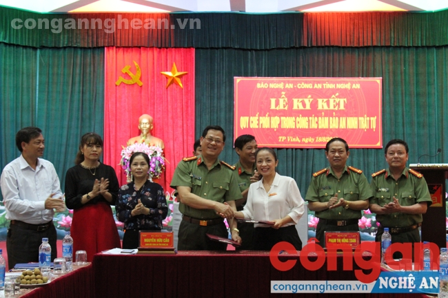 Ký kết Quy chế phối hợp trong công tác đảm bảo ANTT