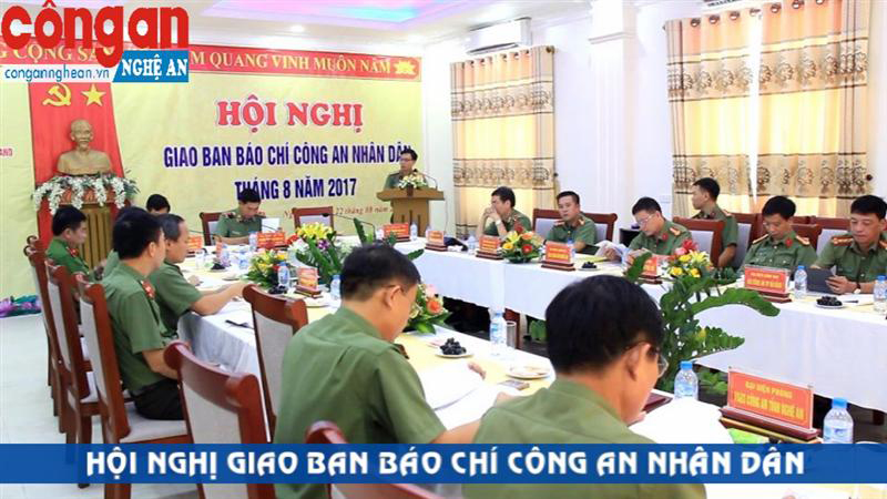 Giao ban báo chí Công an nhân dân tháng 8/2017