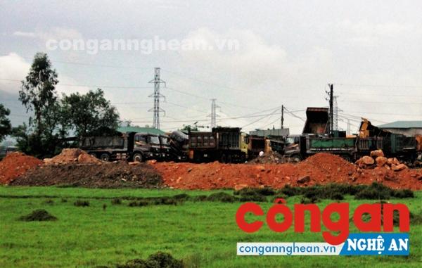 TP Vinh: Doanh nghiệp tự san lấp mặt bằng khi chưa được phép