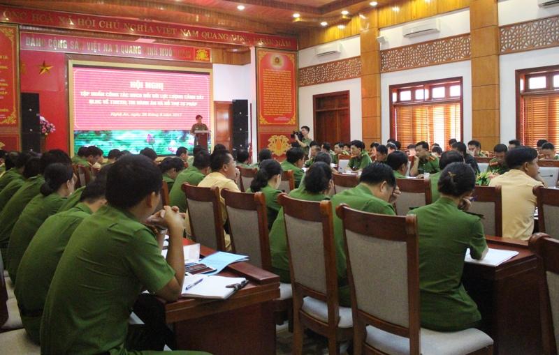 Công an Nghệ An: Tập huấn nghiệp vụ cơ bản cho cán bộ chiến sĩ