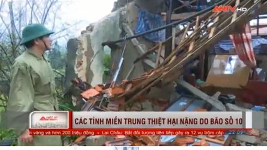 Các tỉnh miền Trung thiệt hại nặng do bão số 10