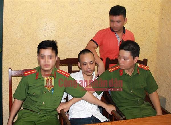  Đối tượng Lê Văn Thọ khi bị bắt. 