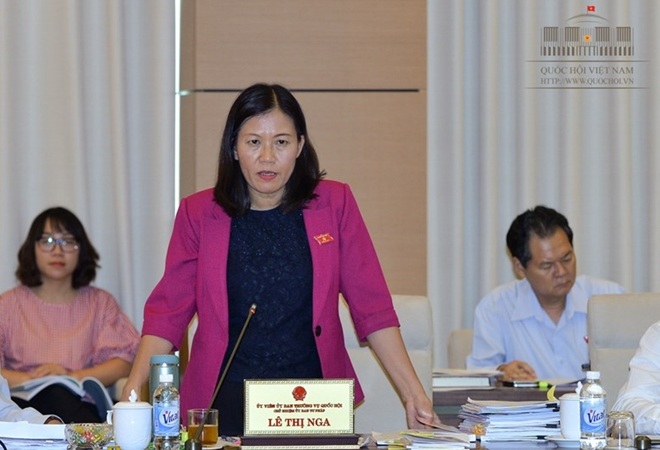 Chủ nhiệm Ủy ban Tư pháp Lê Thị Nga