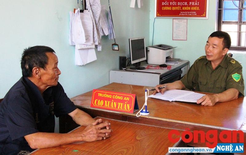 Trưởng Công an xã gương mẫu, tận tụy với công việc