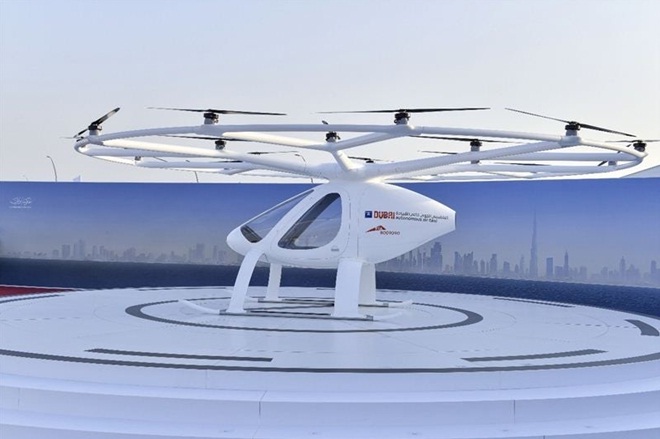 Cận cảnh một chiếc taxi bay Volocopter 2X
