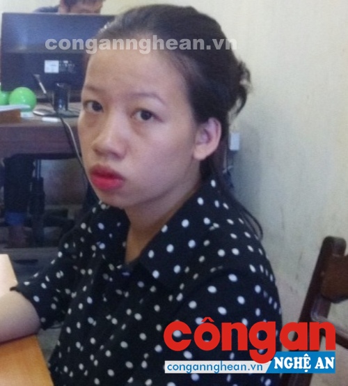 Đối tượng Đỗ Phương Giang Lam tại cơ quan Công an