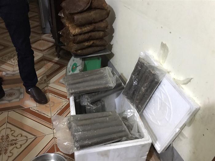 Số vật liệu nổ (thuốc nổ) thu giữ
