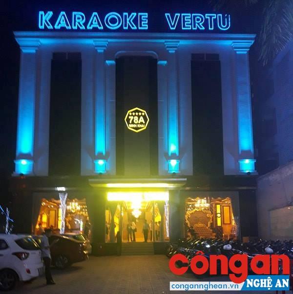 Cơ sở karaoke VerTu 78A đường Minh Khai, TP Vinh