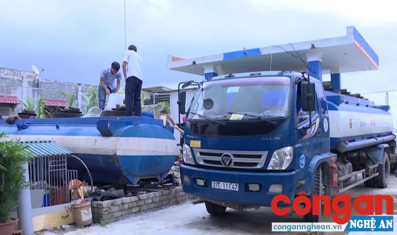 Nơi pha chế xăng của DNTN Kiên Lục