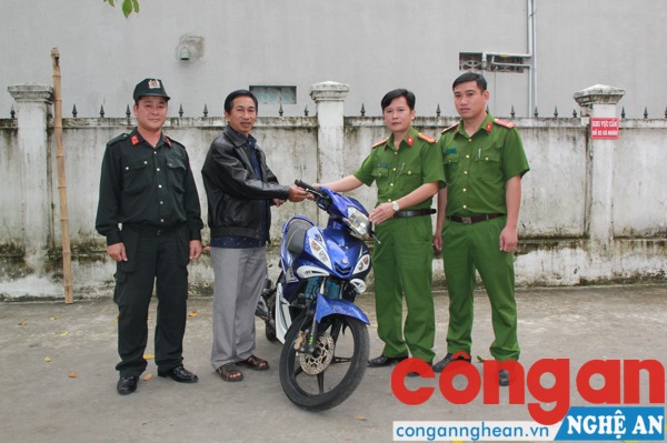 Từ Thừa Thiên Huế ra Nghệ An nhận lại xe bị mất trộm