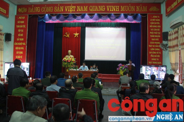 Ra mắt camera giám sát cộng đồng tại P.Lê Mao, TP.Vinh