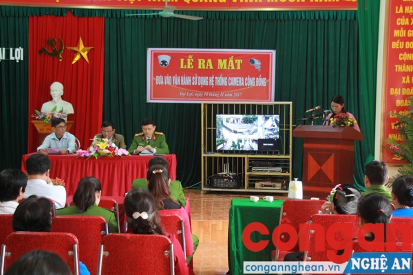 Công an phường Đông Vĩnh triển khai và đưa vào hoạt động hệ thống camera giám sát an ninh 