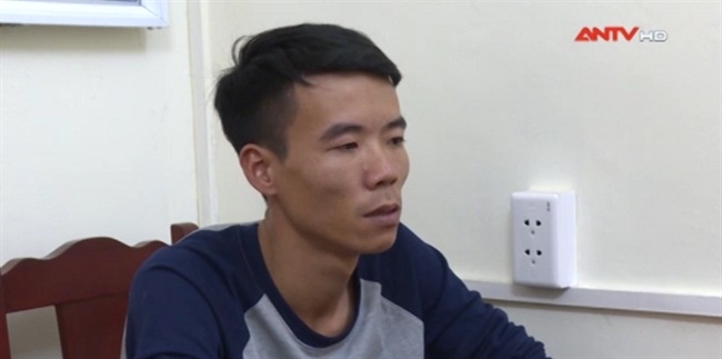 Đối tượng Bùi Văn Hoàn đưa clip sai sự thật lên mạng 