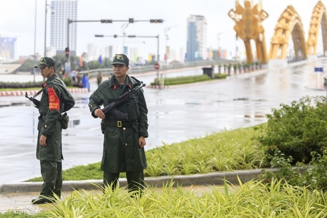 Các chiến sỹ Quân đội nhân dân đảm bảo an ninh, an toàn tại APEC Đà Nẵng 2017.