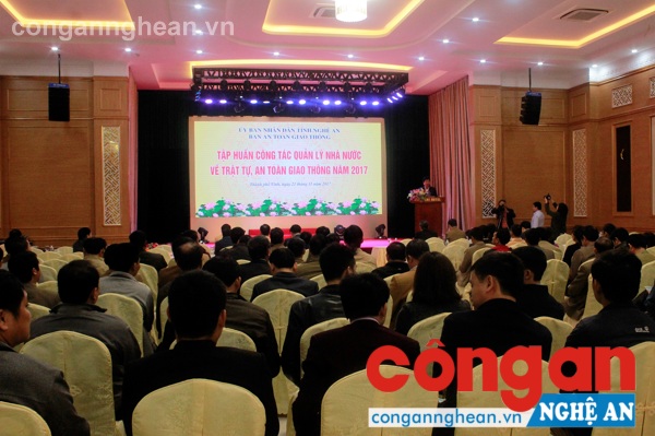 Tập huấn công tác quản lý Nhà nước về TTATGT năm 2017