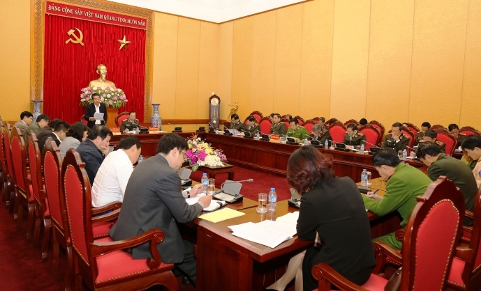 Đồng chí Võ Văn Dũng, Phó Trưởng Ban Thường trực, Ban Nội chính Trung ương phát biểu tại buổi làm việc.