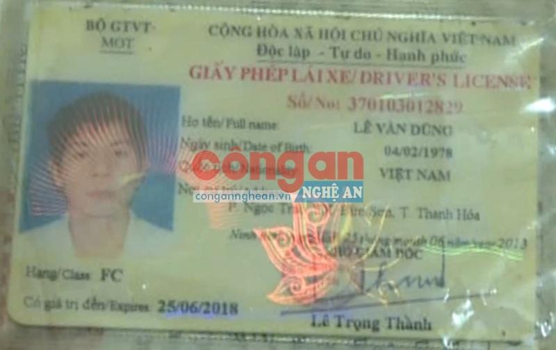 Một số giấy tờ của lái xe