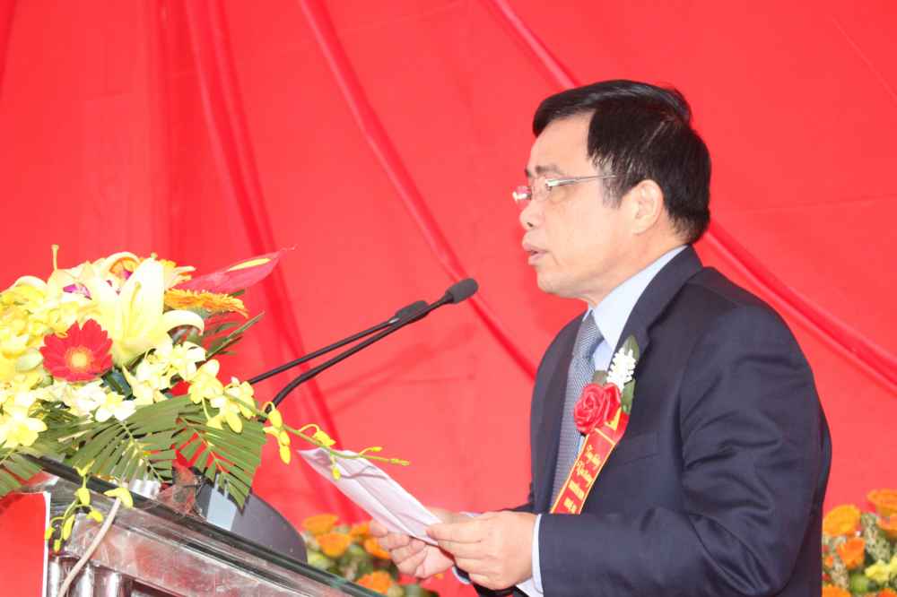 Ông Huỳnh Thanh ĐIền, Phó Chủ tịch UBND tỉnh Nghệ An phát biểu tại lễ khai trương