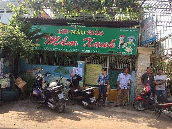 Trường Mầm Xanh nơi xảy ra vụ việc