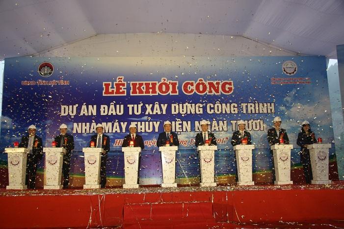 Hà Tĩnh: Khởi công dự án nhà máy Thủy Điện Ngàn Trươi