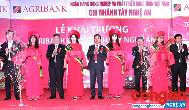 Khai trương Agribank Chi nhánh Tây Nghệ An