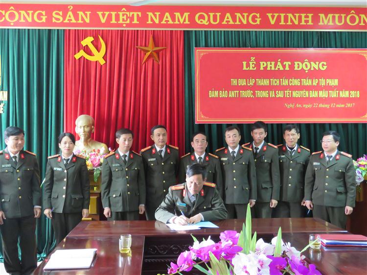 Phát động thi đua cao điểm đảm bảo ANTT trước, trong và sau Tết