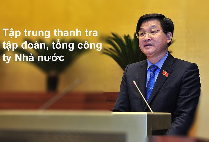 Chia sẻ với báo chí sau khi được Quốc hội phê chuẩn bổ nhiệm tại Kỳ họp thứ 4, ngày 26/10, tân Tổng Thanh tra Chính phủ Lê Minh Khái khẳng định, nhiệm vụ trọng tâm của ngành thời gian tới là tập trung thực hiện tốt nhiệm vụ theo yêu cầu của Ban chỉ đạo Trung ương về phòng chống tham nhũng; nhất là thanh tra làm rõ để xử lý nghiêm những tổ chức, cá nhân có sai phạm gây thất thoát, thua lỗ lớn trong các dự án đang được dư luận xã hội quan tâm. Ngành sẽ tập trung thanh tra các tập đoàn kinh tế, tổng công ty, doanh nghiệp Nhà nước.