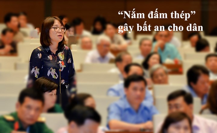 Khi chất vấn thành viên Chính phủ tại kỳ họp thứ 3, đại biểu Phạm Thị Minh Hiền (Phú Yên) đặt vấn đề: Trước đây, nếu nói DNNN và các dự án kinh tế từ nguồn đầu tư công là “nắm đấm thép” thì nay sự đắp chiếu của các dự án này và nợ công tăng cao trở thành nắm đấm thép hướng tới sự lo lắng, bất an của người dân. Một đứa trẻ sinh ra cũng không tránh khỏi nắm đấm này.