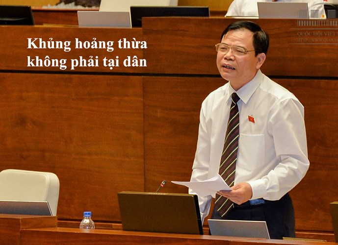 Câu chuyện khủng hoảng thừa lợn, bức bách nhất hiện nay là mở thị trường. Không phải ông Công Thương mà đây là phạm trù của ông Nông nghiệp. Cái này cũng không phải tại dân” – Bộ trưởng Nguyễn Xuân Cường thẳng thắn khi thừa nhận thực tế nông sản khủng hoảng thừa đã diễn ra từ lâu. Theo Bộ trưởng, sự việc khủng hoảng thừa đối với ngành chăn nuôi lợn sẽ được giải quyết khi Việt Nam xây dựng được cơ chế xuất khẩu chính ngạch thịt lợn sang thị trường lớn, thay vì xuất khẩu tiểu ngạch mang tính rủi ro của hiện tại.