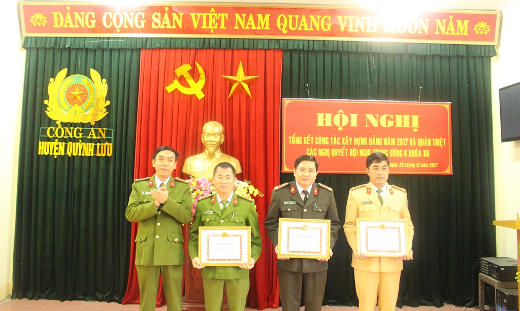 Đảng bộ Công an Quỳnh Lưu tổng kết công tác xây dựng Đảng