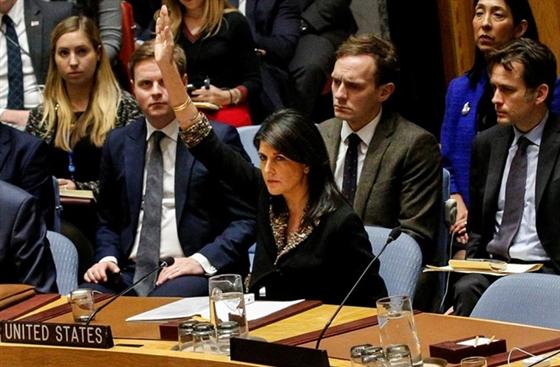 Đại sứ Mỹ tại Liên Hợp Quốc Nikki Haley.