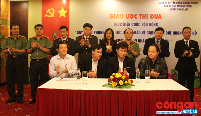Công an Nghệ An và Tập đoàn Mường Thanh ký kết phối hợp các phong trào thi đua và đảm bảo ANTT