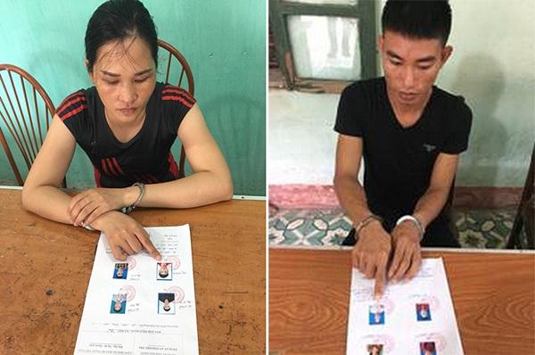 VĐối tượng Hoàng Thị Huyền và Nguyễn Huy Thường.