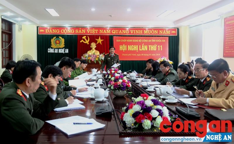 Hội nghị BCH Đảng bộ Công an tỉnh lần thứ 11