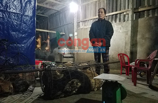Đối tượng Nguyễn Thị Hà cùng tang vật