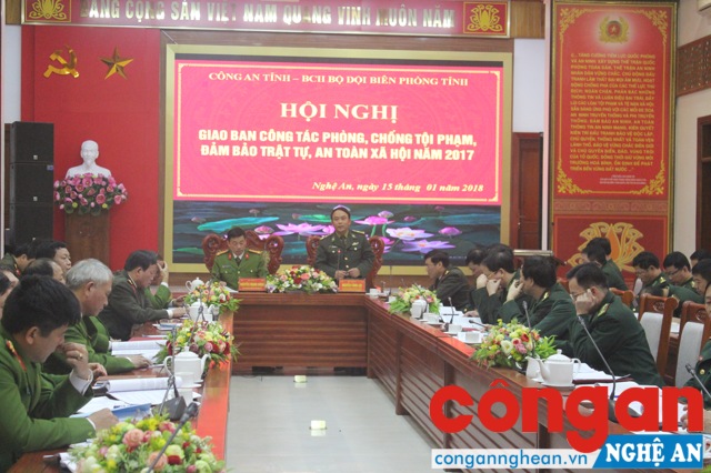 Nghệ An: Giao ban công tác PCTP giữa công an và biên phòng