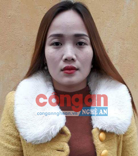 Đối tượng Trần Thị Như Huyền tại cơ quan Công an