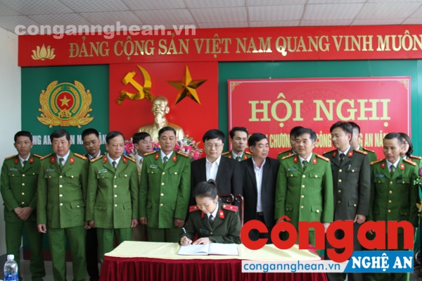 Công an Nam Đàn: Triển khai nhiệm vụ công tác năm 2018