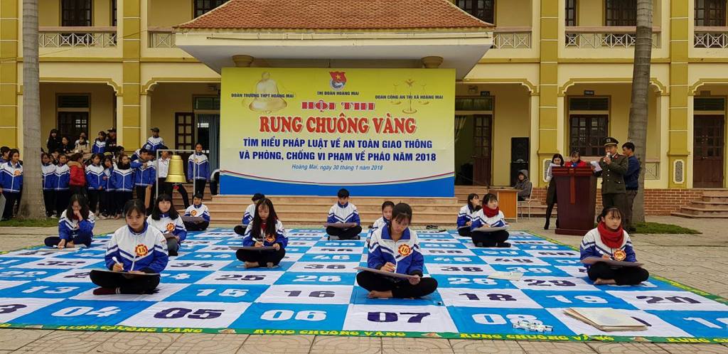 Thi hút các học sinh đến từ 43 chi đoàn tham gia