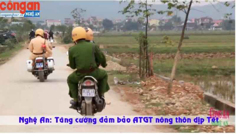 Nghệ An: Tăng cường đảm bảo ATGT nông thôn dịp Tết
