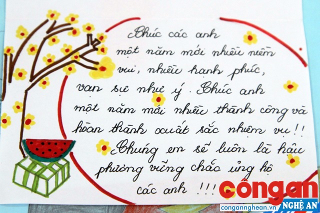 Một cánh thư tay được gửi cho các chiến sỹ trên đảo Đá Lớn C.