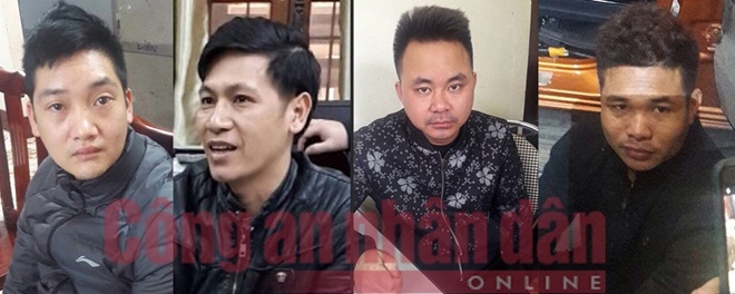 Các đối tượng Trần Văn Bằng, Trần Văn Thành, Phan Văn Hiển, Nông Thanh Hoan