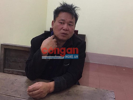 Đối tượng Nguyễn Viết Lộc tại cơ quan điều tra