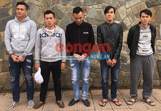 Các đối tượng bị bắt giữ