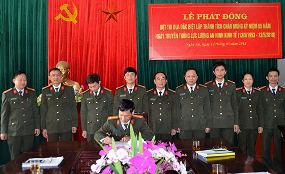 Phát động thi đua chào mừng 65 năm Ngày truyền thống lực lượng An ninh kinh tế
