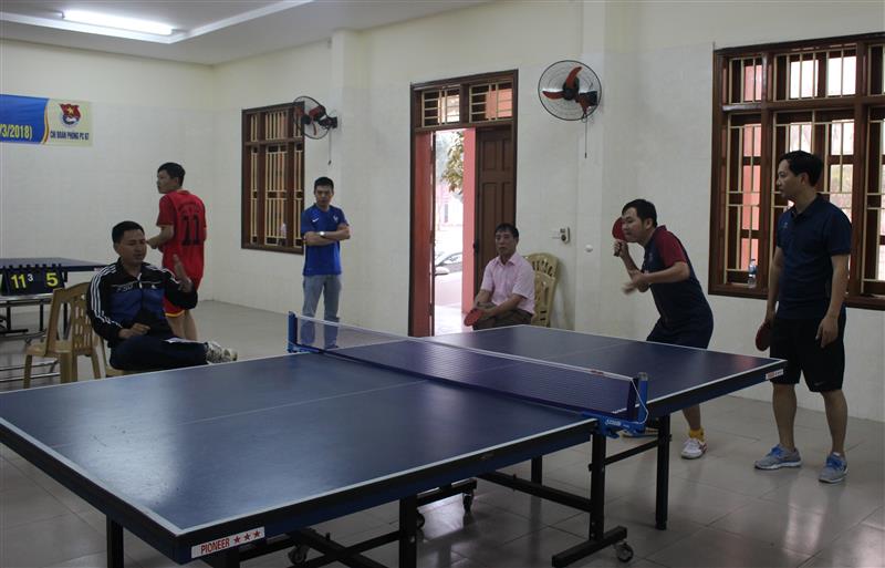 Các vận động viên thi đấu tại hội thao