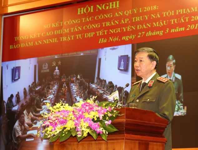 Bộ Công an sơ kết công tác công an quý I/2018