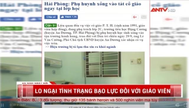 Nhức nhối tình trạng bạo lực đối với giáo viên